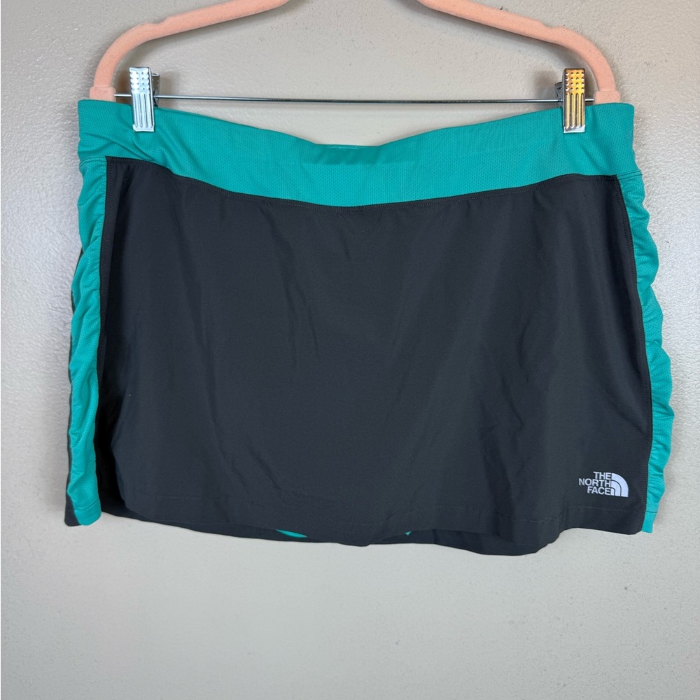 The North‎ Face Womens Skort Teal Black Size XL Athleisure Sports Athletic Golf